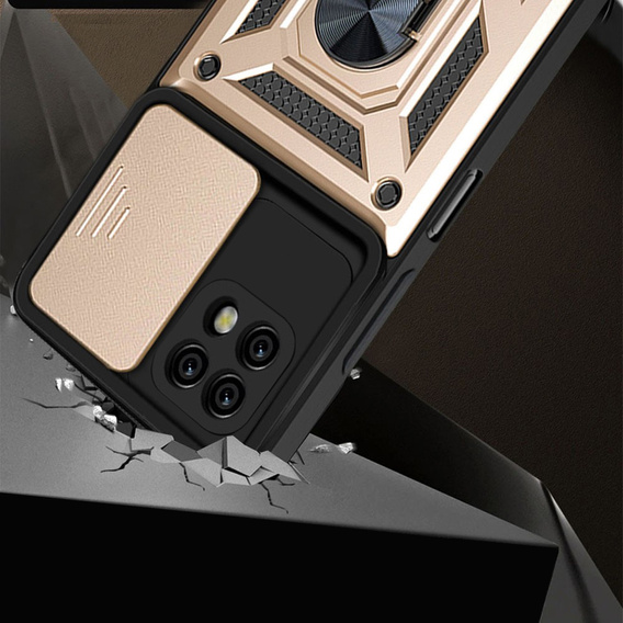 Θήκη για Realme C21Y / C25Y, CamShield Slide, χρυσός