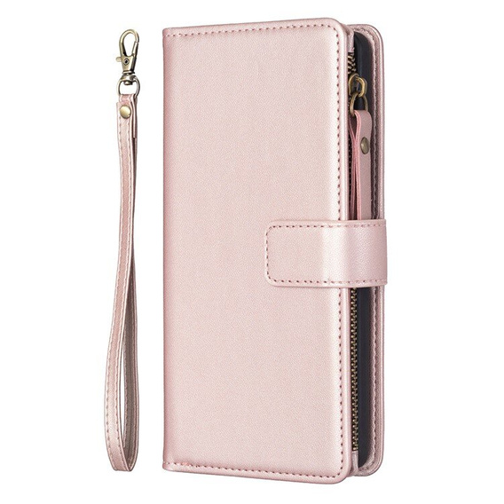 Θήκη με πτερύγιο για Xiaomi Redmi 13C / Poco C65, Wallet Zipper Pocket, μαύρη