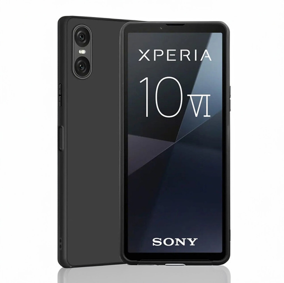 Λεπτή θήκη για Sony Xperia 10 VI, Slim, μαύρη