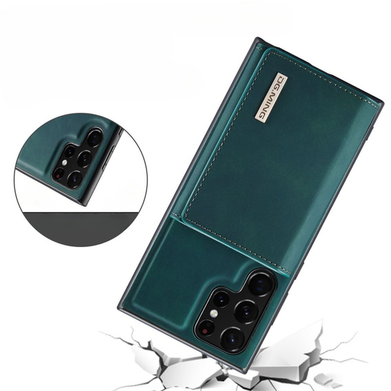 Θήκη για Samsung Galaxy S23 Ultra, DG.MING 2in1, πράσινη