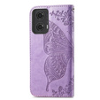 Θήκη με πτερύγιο για Motorola Moto G24 / G24 Power / G04, Butterfly, μωβ