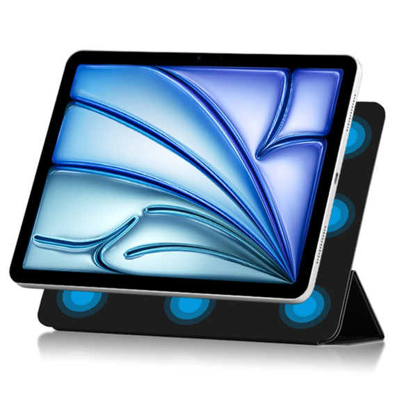 θήκη για το Apple iPad Air 13" 6 gen. 2024 (A2836, Magnetic smartcase, μαύρη