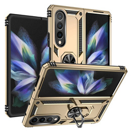 θωρακισμένη θήκη για Samsung Galaxy Z Fold 4 5G, Nox Case Ring, χρυσή