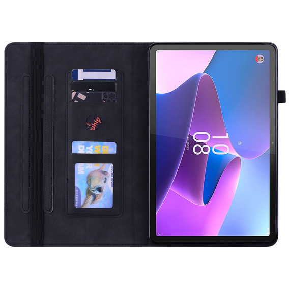 Θήκη για Lenovo Tab P11 Gen 2, Wallet Pen Slot, μαύρη