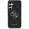 GUESS Θήκη για Samsung Galaxy S25, 4G Big Metal Logo, μαύρη
