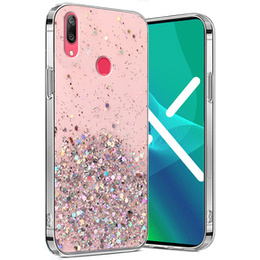 Θήκη για Huawei Y7 2019, Glittery, ροζ