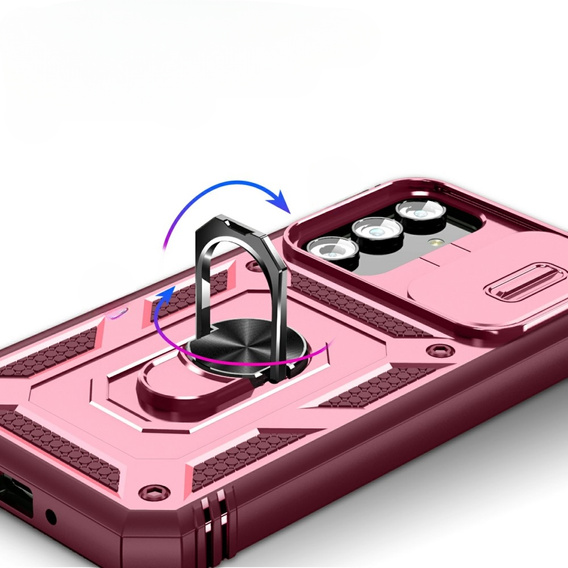 Θήκη για Samsung Galaxy A54 5G, CamShield Slide, ροζ / μπορντό
