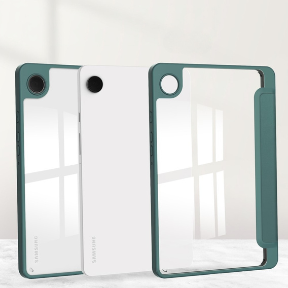 Θήκη για Samsung Galaxy Tab A9, Smartcase Hybrid, με χώρο για γραφίδα, σκούρα πράσινη