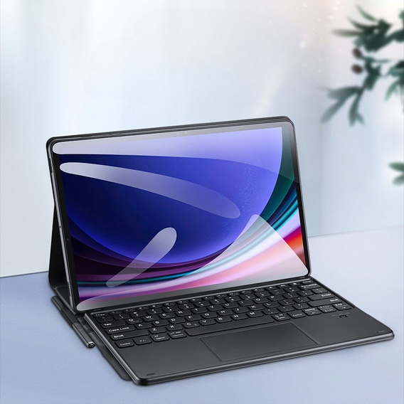 Θήκη + πληκτρολόγιο Samsung Galaxy Tab S9 Ultra, Dux Ducis TouchPad Leather Pen Slot, μαύρη