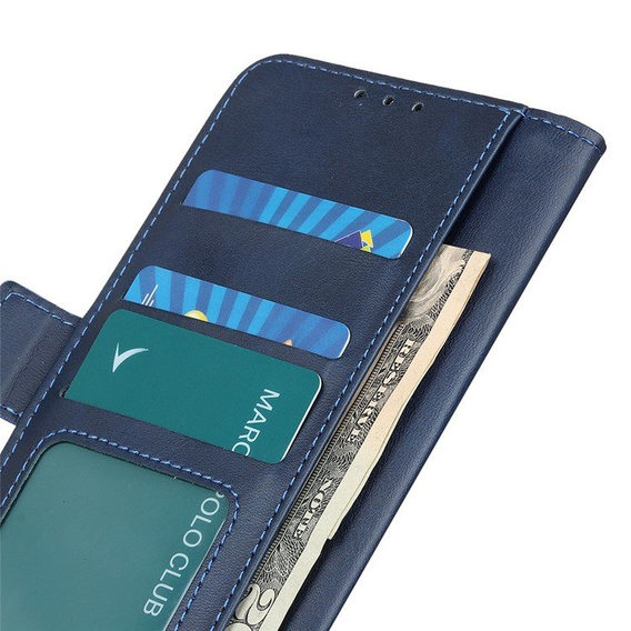 Θήκη με πτερύγιο για Nokia G60 5G, Wallet PU Leather Case, μπλε