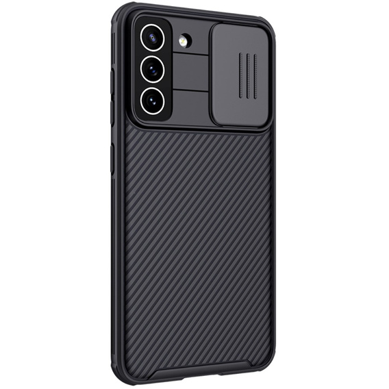 Θήκη για Samsung Galaxy S21 FE, θωρακισμένη Nillkin, CamShield Pro, μαύρη