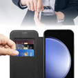 Θήκη με πτερύγιο για Samsung Galaxy S23 FE, RFID Wallet MagSafe CamShield, μαύρη