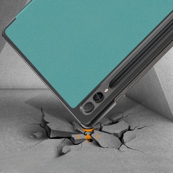 Θήκη για Samsung Galaxy Tab S9 Plus, Smartcase με χώρο για γραφίδα, πράσινη