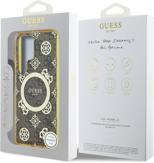 Θήκη GUESS Magnetic IML Peony για Samsung Galaxy S25 Ultra