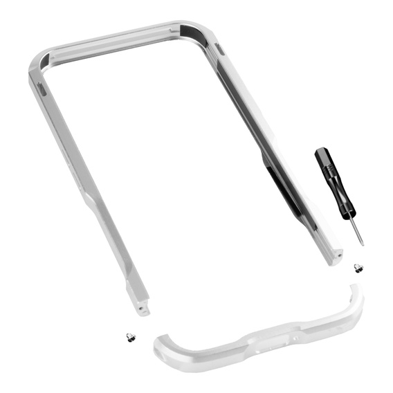 Θήκη LUPHIE για Nothing Phone 2a / 2a Plus, Armor Bumper, ασημένια
