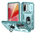 Θήκη για Samsung Galaxy A56 5G, KickStand Camera Lens, πράσινη