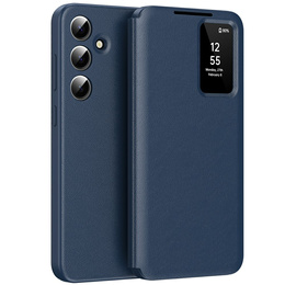 Αναδιπλούμενη θήκη για Samsung Galaxy A56 5G, Smart View Wallet, μπλε