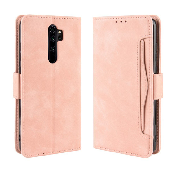 Θήκη με πτερύγιο για Xiaomi Redmi Note 8 Pro, Card Slot, ροζ