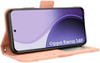 Flip θήκη για Oppo Reno 14F, Υποδοχή κάρτας, πορτοφόλι, ροζ