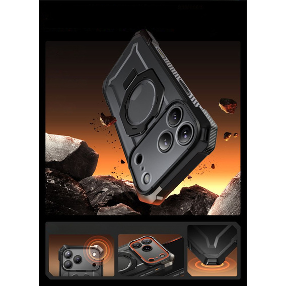 Θήκη Supcase για iPhone 17 Pro Max, Unicorn Beetle Grip Mag, Μαύρο