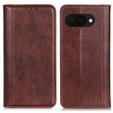 θήκη με πτερύγιο για Google Pixel 9A, Split Leather, καφέ
