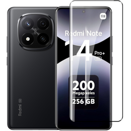 Μετριασμένο γυαλί 3D για Xiaomi Redmi Note 14 Pro+, μαύρο πλαίσιο