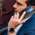 Θήκη με πτερύγιο για Xiaomi Redmi 15C 4G/LTE, Crazy Horse Wallet, μαύρη
