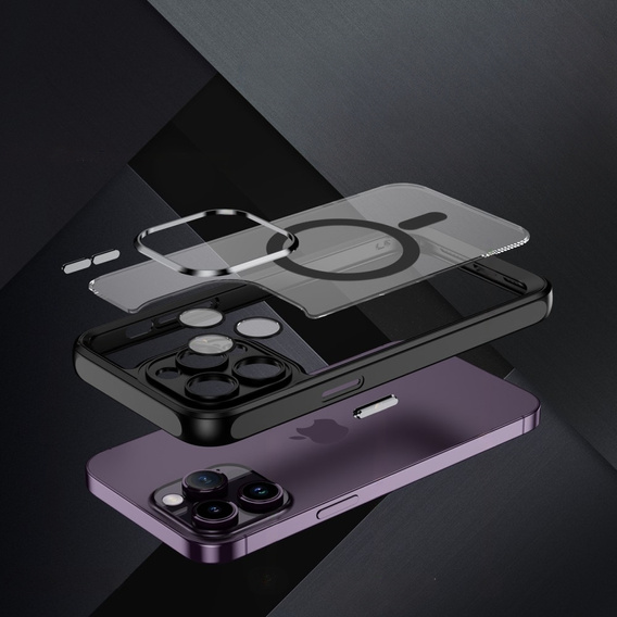 Θήκη για iPhone 15 Pro, ERBORD Impact Guard, MagSafe, μαύρη