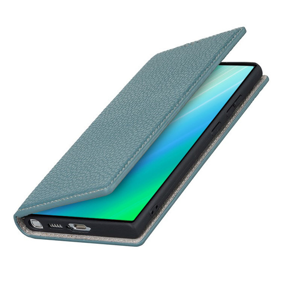 Δερμάτινη θήκη για Samsung Galaxy S23, ERBORD Grain Leather, μπλε