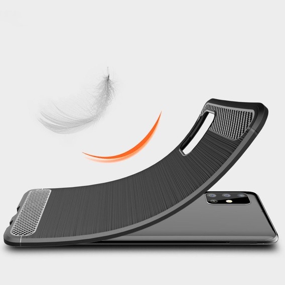 Θήκη για Samsung Galaxy M31S, Carbon, μαύρη