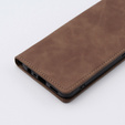 Θήκη για Oppo A78 4G, ERBORD Vintage, πορτοφόλι με πτερύγιο, καφές