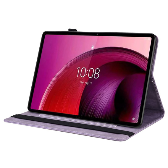 θήκη για το Lenovo Tab M11, Butterfly, μωβ