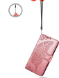 Θήκη με πτερύγιο για Motorola Edge 50 Neo / Motorola ThinkPhone 25, Butterfly, ροζ rose gold