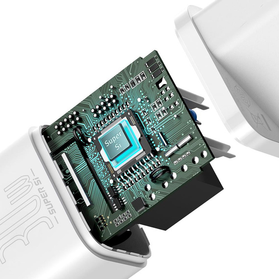 Φορτιστής δικτύου Baseus Super Si PD 30 W, 1 × USB-C για smartphones