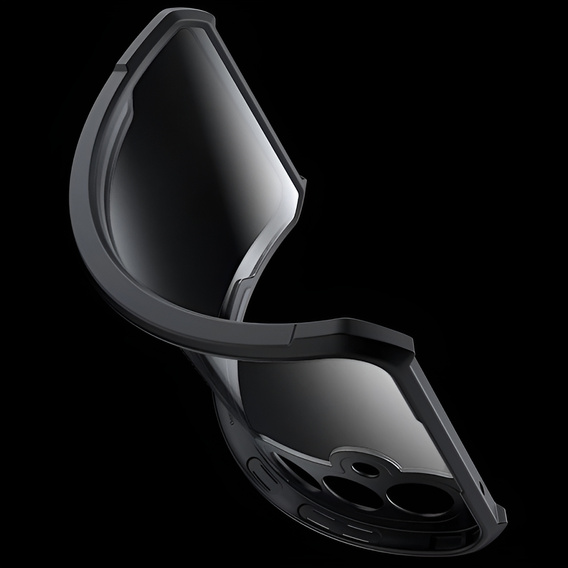 Η θήκη για το Samsung Galaxy A36, AntiDrop Hybrid, μαύρη + σκληρό γυαλί 9H