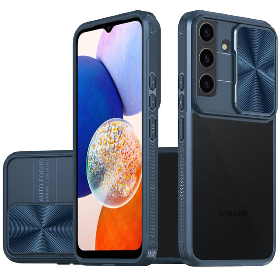 Θήκη για Samsung Galaxy A14 4G/5G, Slide Camera, μπλε