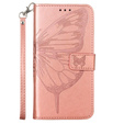 Θήκη με πτερύγιο για Samsung Galaxy Z Fold6 5G, Butterfly, ροζ rose gold