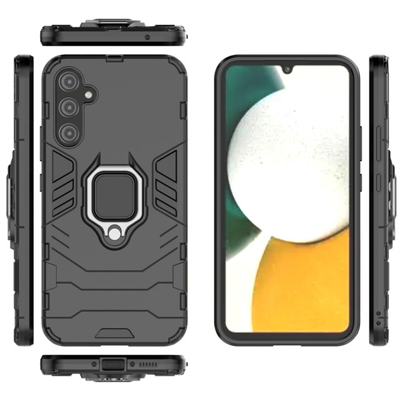 Θήκη για Samsung Galaxy A34 5G, Kickstand Ring, μαύρη