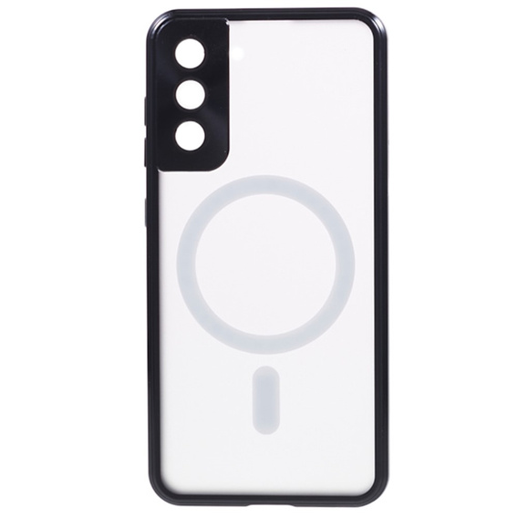 Μαγνητική θήκη MagSafe Dual Glass για Samsung Galaxy S21+ Plus, μαύρη