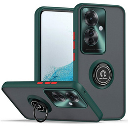 Θήκη για Oppo Reno 11F 5G, Frosted Ring, πράσινη