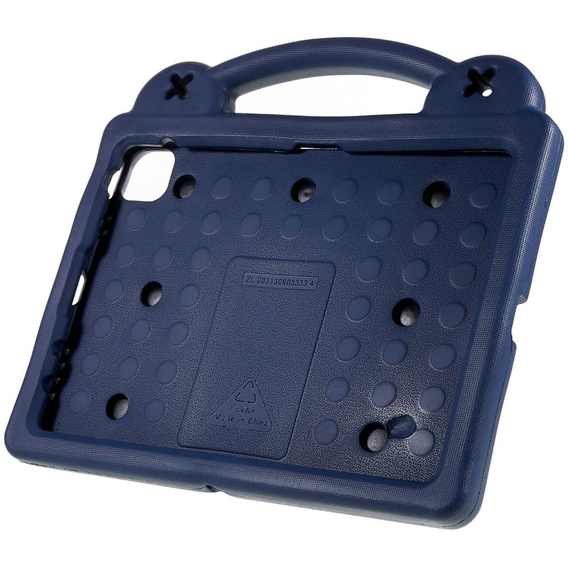 Παιδική θήκη για Apple iPad Air 11" 6 gen. 2024, Cute Patterns, με βάση, σκούρο μπλε