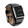 Δερμάτινο λουράκι για Apple Watch 1/2/3/4/5/6/7/8/SE/Ultra 42/44/45/49mm, Μαύρο