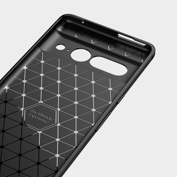 Θήκη για Google Pixel 7 Pro, Carbon, μαύρη