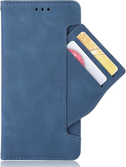 Θήκη με πτερύγιο για Oppo Reno 12 Pro, Card Slot, σκούρο μπλε