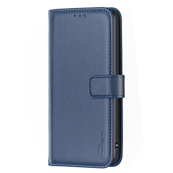 Θήκη με πτερύγιο για Samsung Galaxy A25 5G, BINFEN Wallet, μπλε + γυαλί 9H 