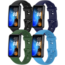 Silikonowy Gumowy Pasek do Huawei Band 8, czarny