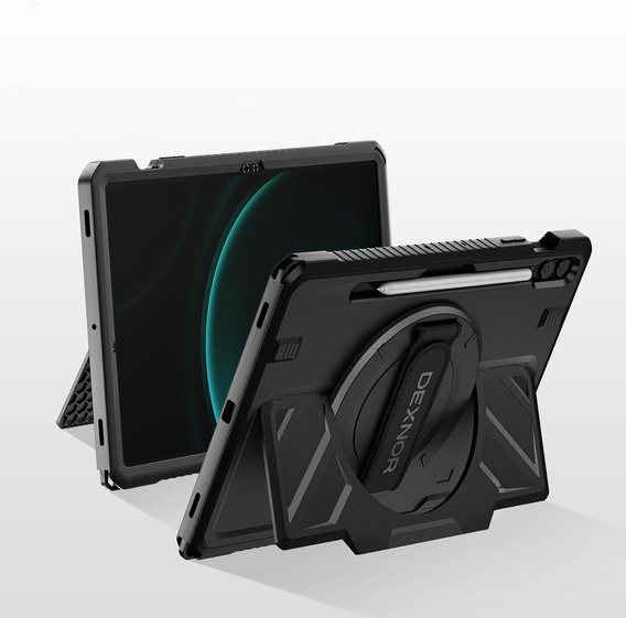 Θήκη Dexnor 360° με λουράκι και θήκη γραφίδας για Samsung Galaxy Tab S9 FE+