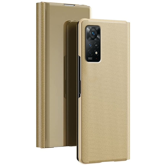 Θήκη για Xiaomi Redmi Note 11 Pro 4G / 5G, Clear View, χρυσή