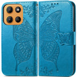 Θήκη με πτερύγιο για Motorola Moto G15 / Motorola Moto G15 Power, Butterfly, μπλε