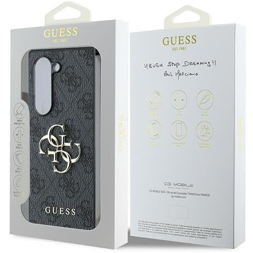 GUESS Θήκη για Samsung Galaxy Z Fold6, 4G Big Metal Logo, μαύρη